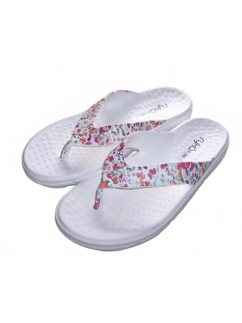 Ryka Rest EZ Ultimate Recovery Thong Sandals – Floral US 10